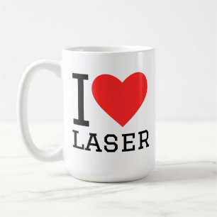 Taza De Café Amo el láser