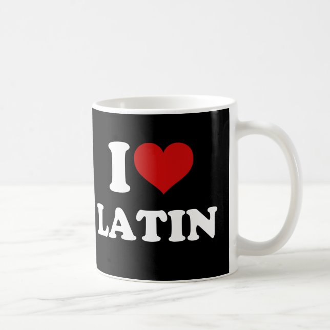 Taza De Café Amo el latín (Derecha)