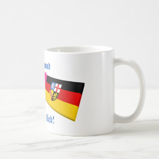 Taza De Café Amo el lieb de los ist MIR del Sarre