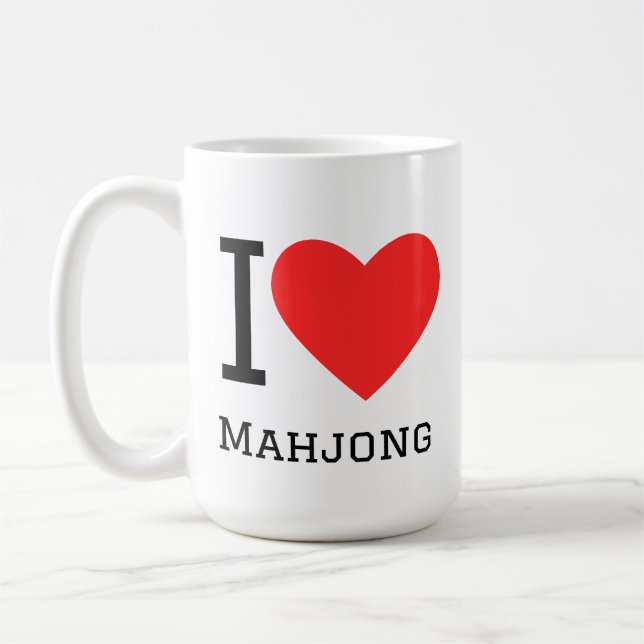 Taza De Café Amo el mahjong (Izquierda)