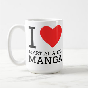 Taza De Café Amo el manga de artes marciales