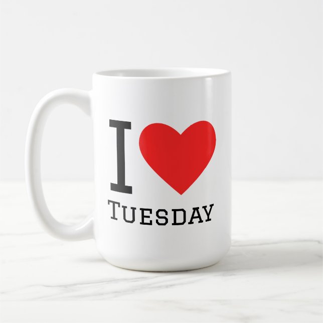 Taza De Café Amo el martes (Izquierda)