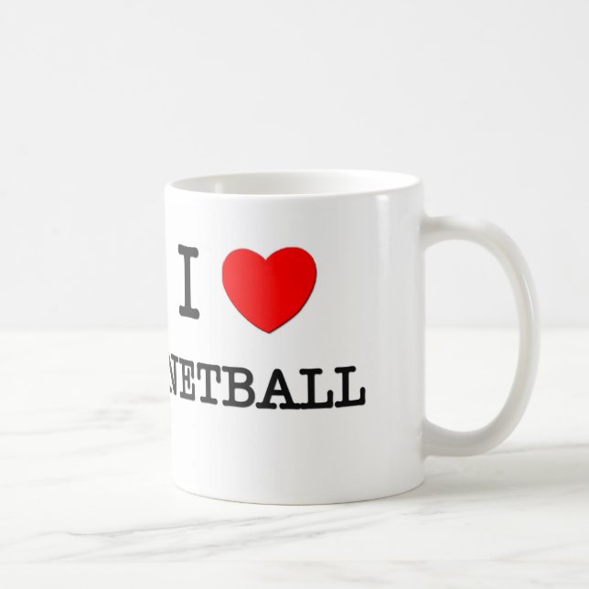 Taza De Café Amo el Netball (Derecha)