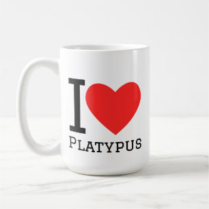Taza De Café Amo el ornitorrinco