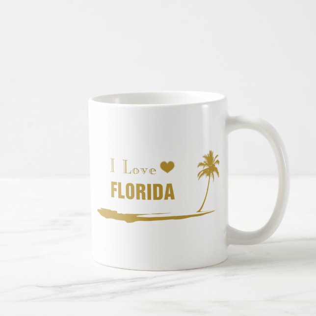 Taza De Café Amo el oro de Florida (Derecha)