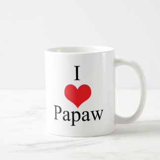Taza De Café Amo el Papaw (del corazón)