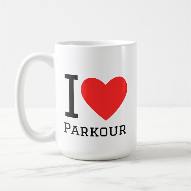Taza De Café Amo el parkour (Izquierda)