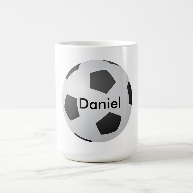 Taza De Café Amo el Personalizable Soccer Blank (Centro)