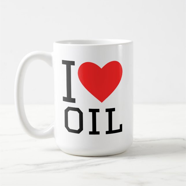 Taza De Café Amo el petróleo (Izquierda)
