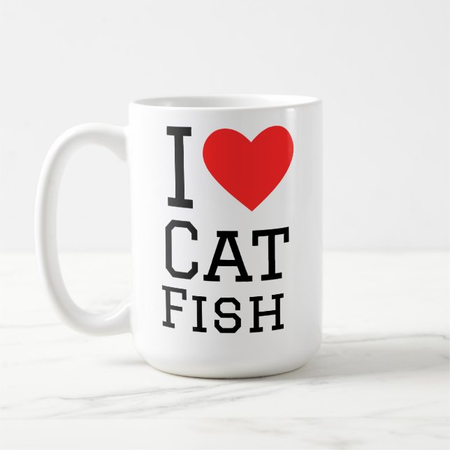 Taza De Café Amo el pez gato (Izquierda)