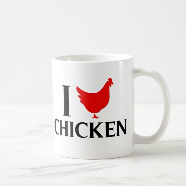Taza De Café Amo el pollo (Derecha)