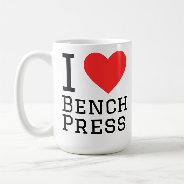 Taza De Café Amo el press de banco (Izquierda)