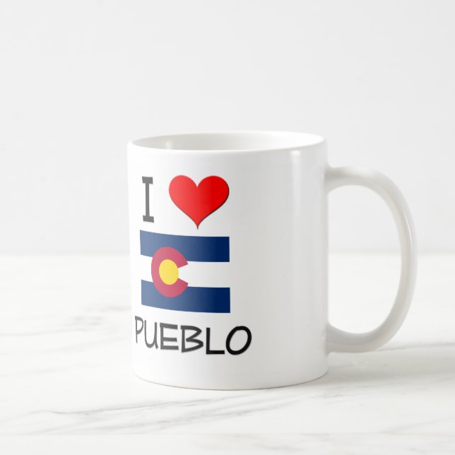 Taza De Café Amo el PUEBLO Colorado (Derecha)