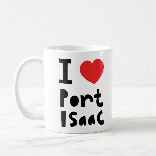 Taza De Café Amo el puerto Isaac (Izquierda)