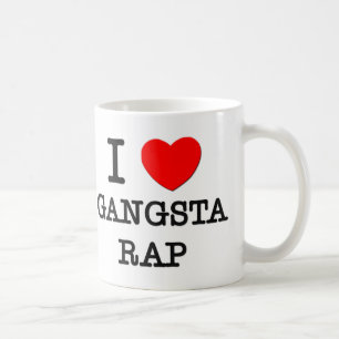Taza De Café Amo el rap de Gangsta