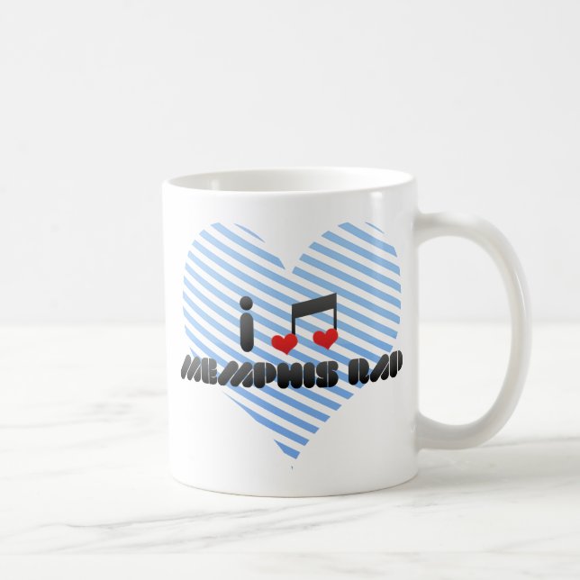 Taza De Café Amo el rap de Memphis (Derecha)
