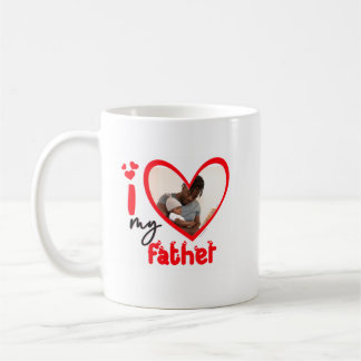 Taza De Café Amo el regalo fotográfico clásico de mi padre, 11 