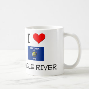 Taza De Café Amo el río Eagle Wisconsin