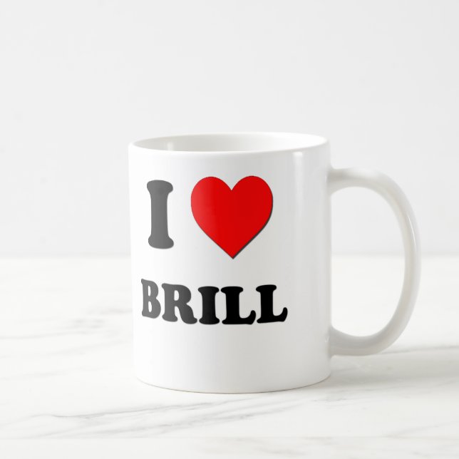 Taza De Café Amo el rodaballo (la comida) (Derecha)