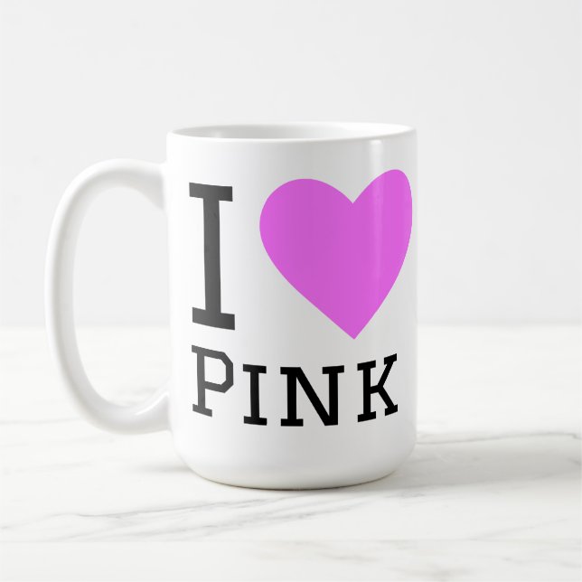 Taza De Café Amo el rosa (Izquierda)
