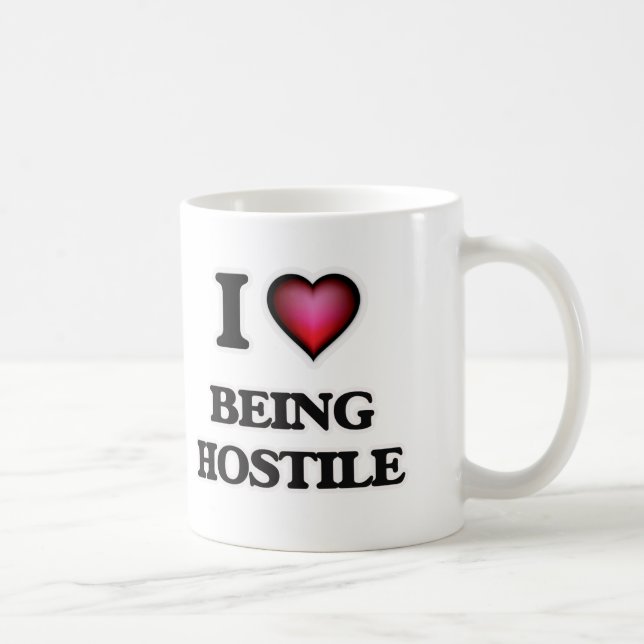 Taza De Café Amo el ser hostil (Derecha)