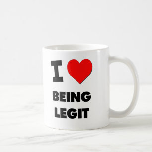 Taza De Café Amo el ser legit