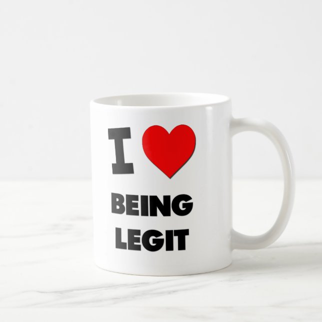 Taza De Café Amo el ser legit (Derecha)