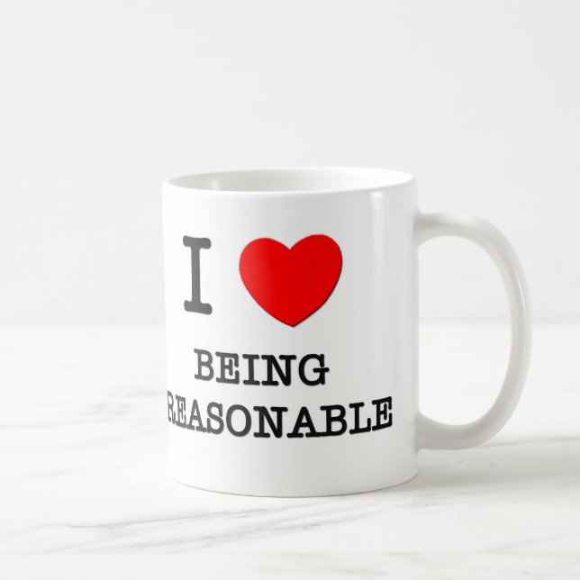 Taza De Café Amo el ser razonable (Derecha)