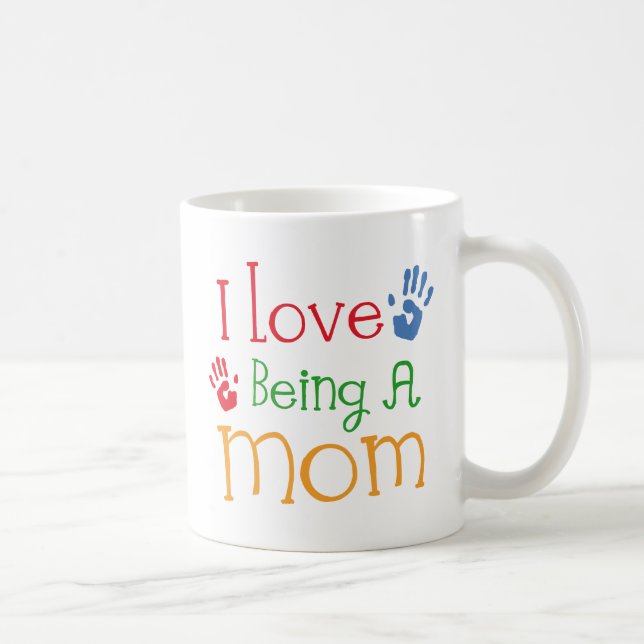 Taza De Café Amo el ser una mamá (Derecha)