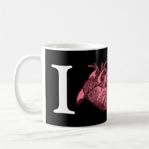 Taza De Café Amo el SF con el corazón anatómicamente correcto C