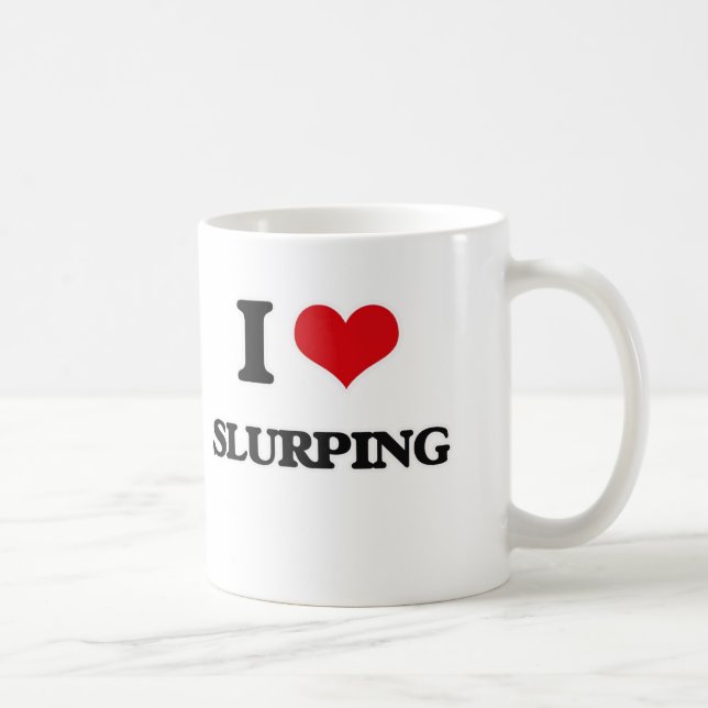 Taza De Café Amo el Slurping (Derecha)