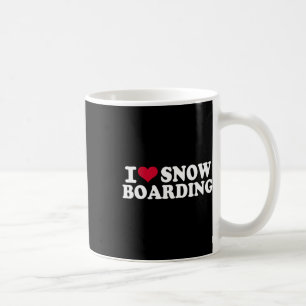 Taza De Café Amo El Snowboard