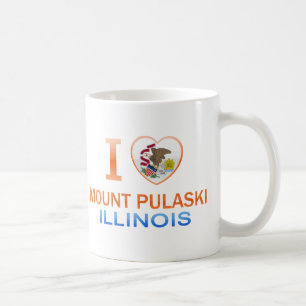 Taza De Café Amo el soporte Pulaski, IL
