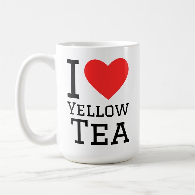 Taza De Café Amo el té amarillo  (Izquierda)