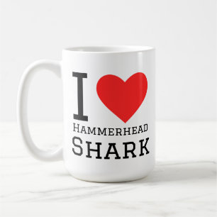 Taza De Café Amo el tiburón martillo