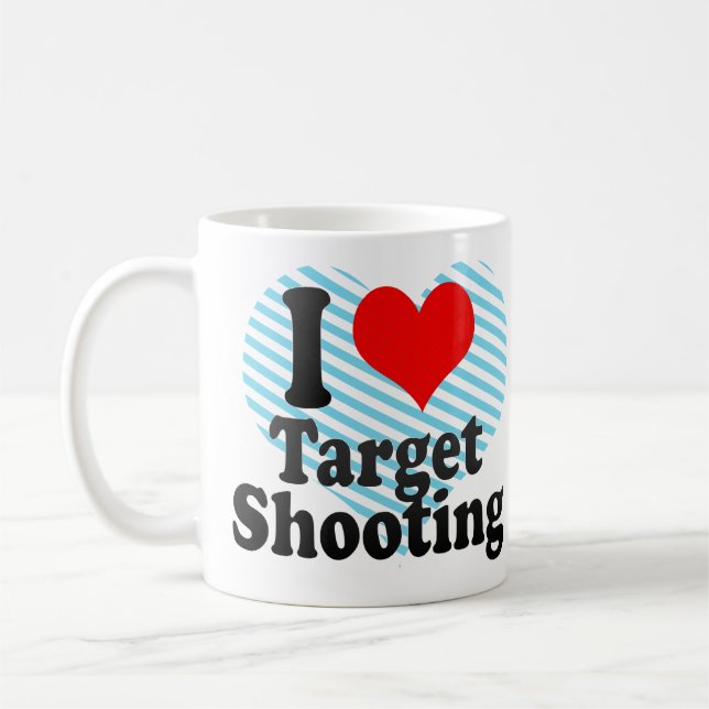 Taza De Café Amo el tiroteo de la blanco (Izquierda)