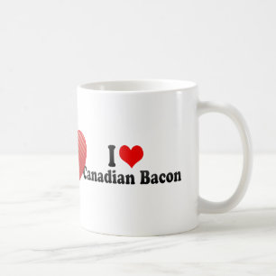 Taza De Café Amo el tocino canadiense