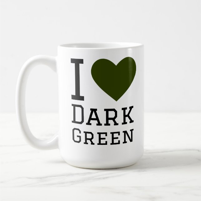 Taza De Café Amo el verde oscuro (Izquierda)