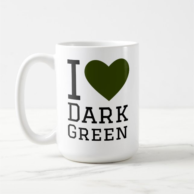 Taza De Café Amo el verde oscuro (Izquierda)