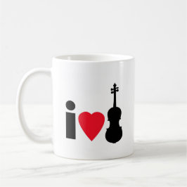 Taza De Café Amo el violín