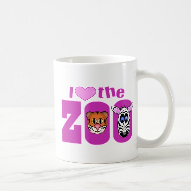 Taza De Café Amo el zoológico (Derecha)