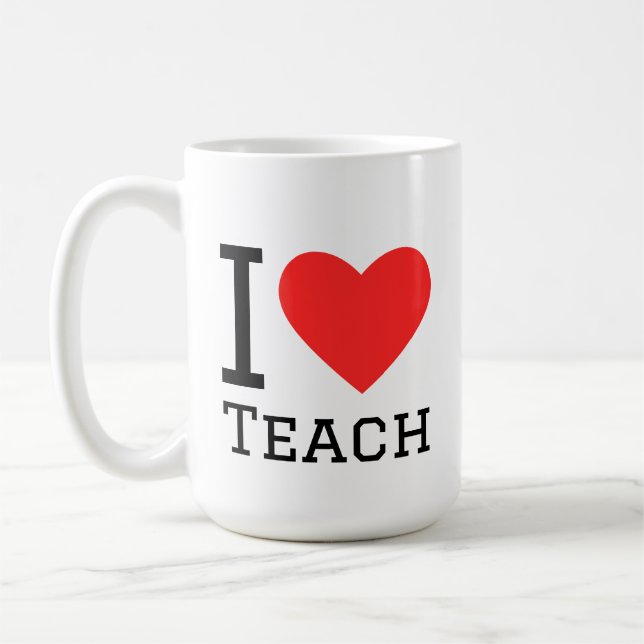 Taza De Café Amo enseñar (Izquierda)