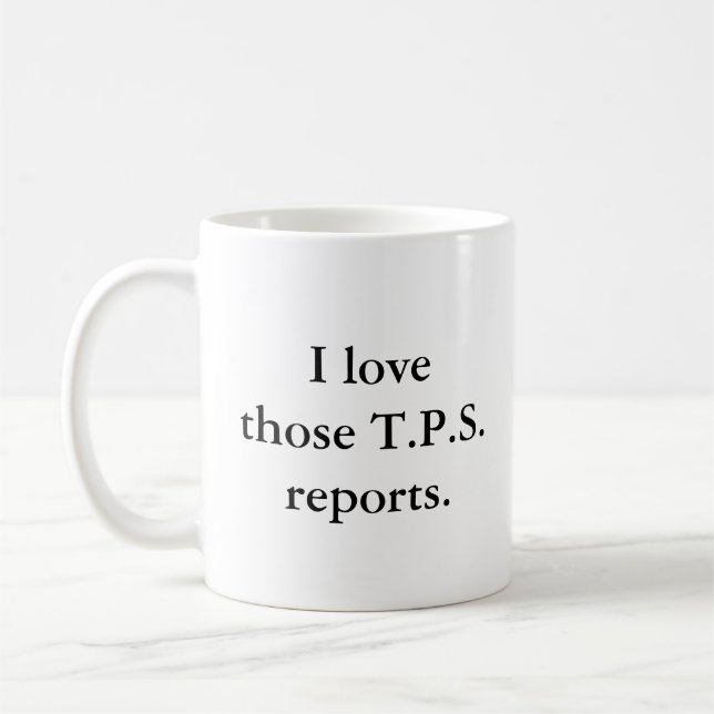 Taza De Café Amo eso a T.P.S. Reports (Izquierda)