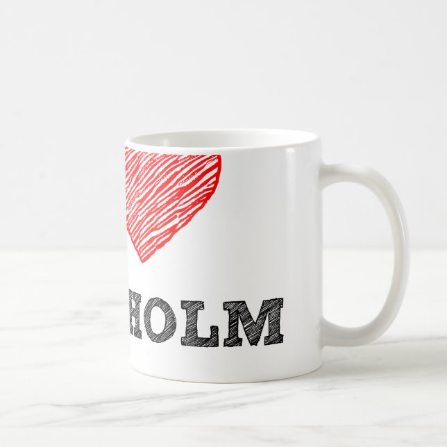 Taza De Café Amo Estocolmo (Derecha)