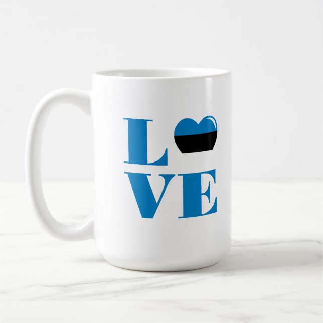 Taza De Café Amo Estonia (Izquierda)
