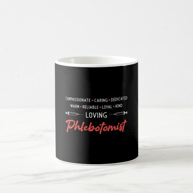 Taza De Café Amo Flebotomist Phlebotomy Médica Nurse Gift (Centro)