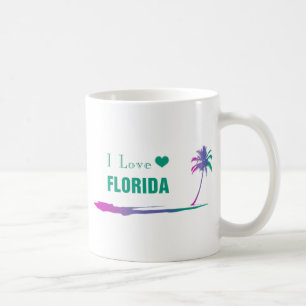 Taza De Café Amo Florida Colorful Green Coffee Mug
