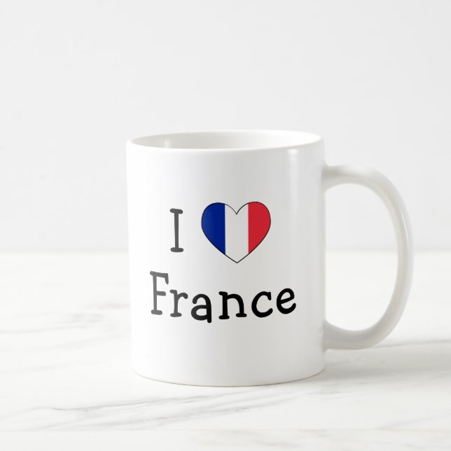 Taza De Café Amo Francia (Derecha)