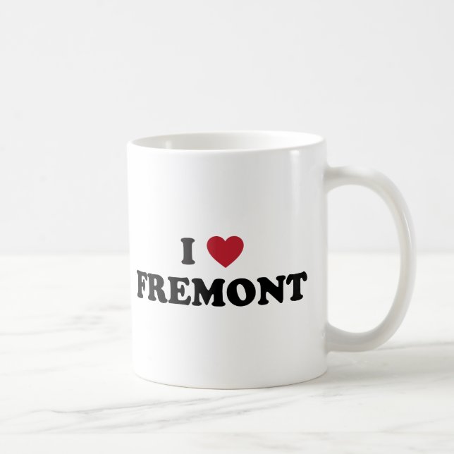 Taza De Café Amo Fremont California (Derecha)