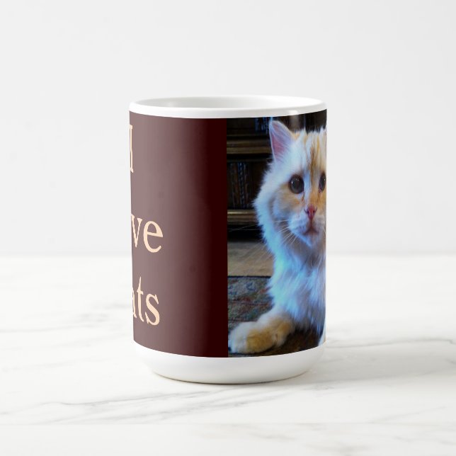 Taza De Café Amo gatos (Centro)